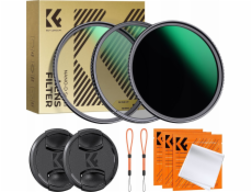 Filtr Kf Sada filtrů Nano-d 3v1 Uv Cpl Nd1000 K&f 58mm 58 + 2x víčka 2x pouzdra / Sku.2270v1