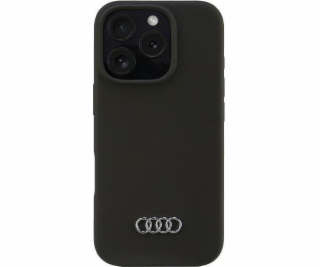 Silikonový obal Audi Audi iPhone 16 Pro 6.3 černý/černý p...