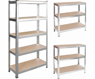 Humberg Kovový úložný regál 205x120x45 (4850)