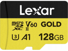 Lexar Professional Gold SD karta 128 GB UHS-II/U3 A1 V60 (LMSGOLD128G-BNNNG)