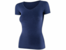 Brubeck SS1398W Dámské tričko s krátkým rukávem COMFORT MERINO tmavě modrá M
