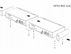 Netio KT NETIO RackMount RM2 2x4C