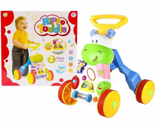 Veselá odsunovač hrochů LeanToys se zrcadlovými gumovými ...