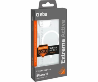 Pouzdro SBS Mobile SBS D3O MagSafe pro iPhone 15 – průhledné