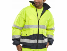 Pánská bunda BEESWIFT BEESWIFT Europe Warning Bomber Jacket, velikost XXL, žlutá