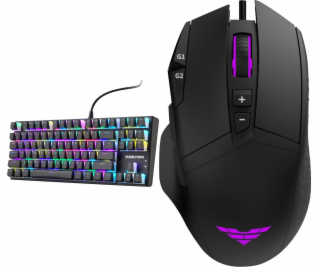 Klávesnice PREYON Red Blitz Claw (PRBC87B) + herní myš Pr...
