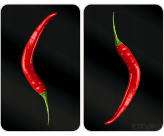 Wenko Ochranné desky na sporák, HOT CHILI – 2 kusy, WENKO