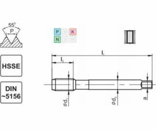 Fanar THREAD G 1/2 DIN-5156B HSSE 800