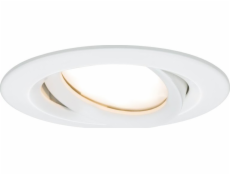 Paulmann Zápustné svítidlo NOVA PLUS COIN LED DIM výklopné 6W 470lm 93mm 2700K IP65 230V bílá matná