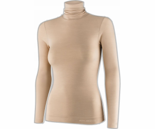 Brubeck LS1627W Dámský rolák COMFORT MERINO béžová S