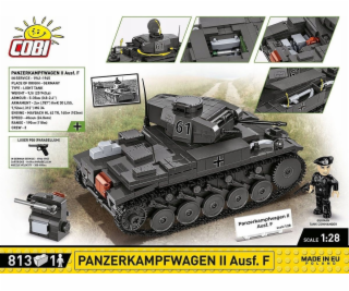 Cobi Klocki Tank Panzerkampfwagen II 813 bloků