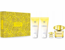 Versace Yellow Diamond Set sada toaletní voda 90ml + toaletní voda 5ml + sprchový gel 100ml + tělové mléko 100ml