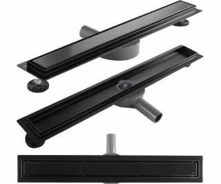 Rea Linear Drain REA Neox pro Black 80