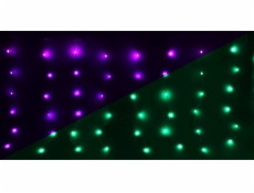 CORTINA osvětlení vánočního stromku OSVĚTLENÍ VÁNOČNÍHO STROMU SVĚTELNÁ ZÁVĚS VNĚJŠÍ/VNITŘNÍ 240 LED 600X60CM S RGB DÁLKOVÝM OVLÁDÁNÍM