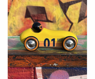 Vilac Dřevěné auto Old Sport Compet žluté