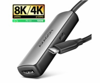 AXAGON RVC-HI8KPD, USB-C -> HDMI 2.1 redukce / adaptér, 8...