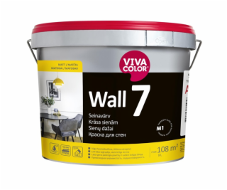 Akrylová barva na zeď Vivacolor WALL 7 C, bílá, 2,7L