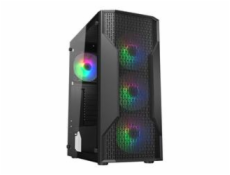 COUGAR PC skříň MX110 RGB Black (system build version) Mid Tower 4 x 120mm fans RGB
