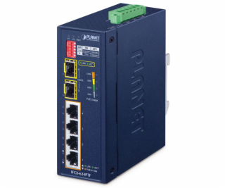 Planet IFGS-624PTF průmyslový L2 switch, 4x 10/100, 2x 1G...