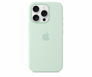 iPhone 16 Pro Silicone Case with MS - Aquamarine