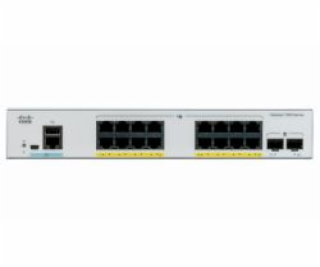 Catalyst C1000-16P-2G-L, 16x 10/100/1000 Ethernet PoE+ po...
