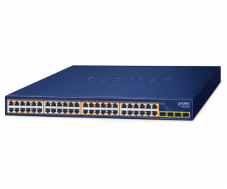 Planet GSW-5240HP L2 switch, 48x1Gb, 4x1Gb SFP, 48x1G 802...
