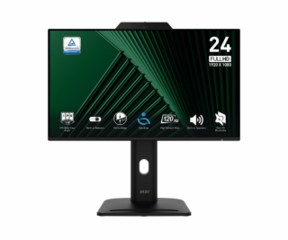 MSI Pro/MP242PMG/23,8 /IPS/FHD/120Hz/1ms/Black/2R