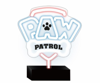 Dekorativní LED neon na stojanu Tlapková patrola - Logo