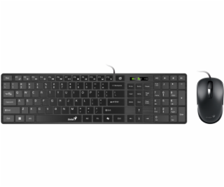 GENIUS Slimstar C126/ Drátový set/ Copilot/ USB/ černá/ C...