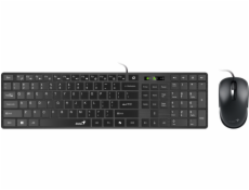 GENIUS Slimstar C126/ Drátový set/ Copilot/ USB/ černá/ CZ+SK layout