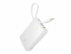 Powerbanka Baseus PicoGo 10000mAh, 45W, s kabelem USB-C bílá