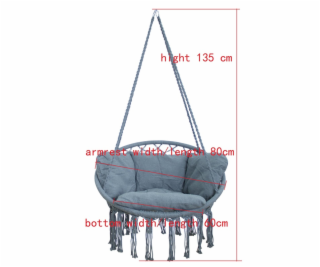 DOMOLETTI Houpací křeslo DOMOLETTI 706A0P3, 80×60×153 cm,...