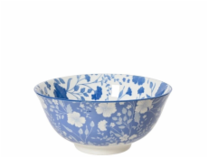DECORIS Miska, modrá/bílá, 15 cm