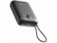 Swissten Power bank VOLTBOX 35W 30000 mAh s integrovanými kabely - USB-C, A, Lightning / černá