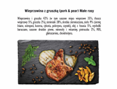 PAKA ZWIERZAKA Pork with pear S - suché krmivo pro psy - 1,5kg
