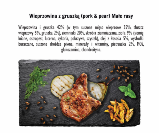 PAKA ZWIERZAKA Pork with pear S - suché krmivo pro psy - 3kg