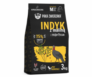PAKA ZWIERZAKA Turkey with raspberry M - suché krmivo pro...