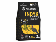 PAKA ZWIERZAKA Turkey with raspberry M - suché krmivo pro psy - 3kg