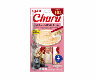 INABA CAT CHURU SENIOR TUNA WITH SALMON 4x14g (56g)