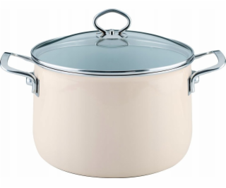 Riess Riess - vysoký hrnec s víkem 6,5 l 24 cm Avorio