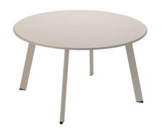 Zahradní stůl kulatý 70 cm matná krémová KO-X99001180