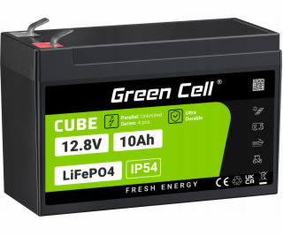 Green Cell CUBE LiFePO4 akumulátor 10Ah 12,8V 128Wh lithi...
