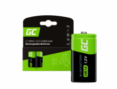 Green Cell dobíjecí baterie 4x C R14 HR14 Ni-MH 1.2V 4000mAh