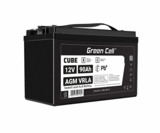 Green Cell CUBE AGM IP54 12V 90Ah VRLA Battery Gel deep c...