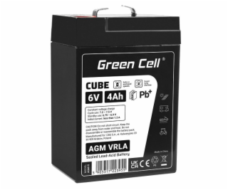 Green Cell Cube AGM VRLA IP54 6V 4Ah maintenance-free bat...