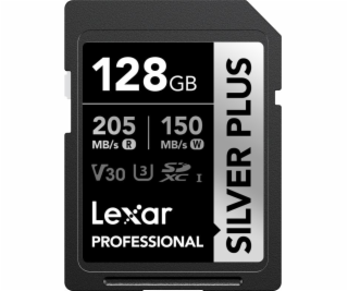 Lexar paměťová karta 128GB Professional SILVER PLUS SDXC™...