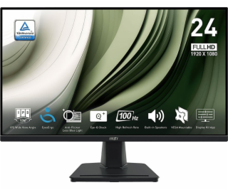 MSI Pro/MP245G/23,8 /IPS/FHD/100Hz/1ms/Black/2R