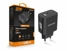 Rychlá nabíječka ALIGATOR PD 20W USB-C, černá