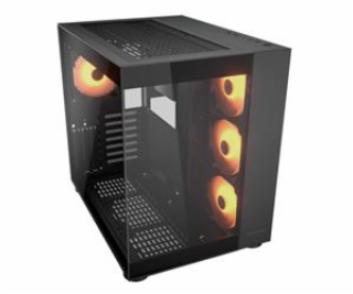 COUGAR PC skříň FV150 RGB Black Mid tower Dual-Chamber AT...