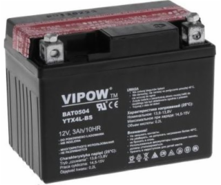 Baterie motocyklová 12V 3Ah VIPOW